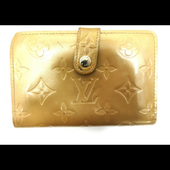 Louis Vuitton Beige Monogram Vernis Porte Mannaie Billets M91361 Wallet 99432
